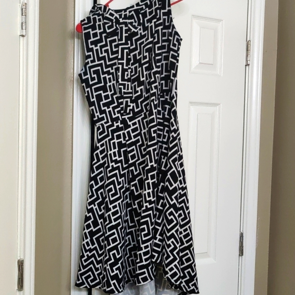 Black and white dress